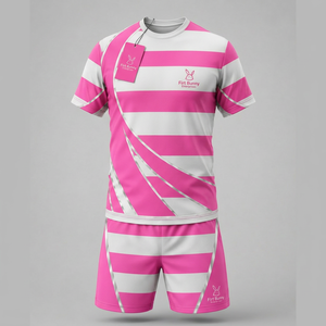 Uniforme de rugby diseñado para el rendimiento con tela de secado rápido, construcción duradera y opciones de personalización de colores vibrantes para equipos. - Product Image 4