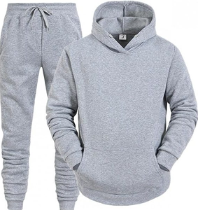 ชุดวอร์มกีฬาผู้ชายแบบ unisex ระบายอากาศได้ดี พร้อมกางเกงเอวยางยืด แฟชั่นฤดูใบไม้ร่วง เสื้อฮู้ดและกางเกงขายาว - Product Image 1