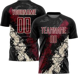 Nouvelle saison, maillot de football à manches courtes personnalisé, service OEM, marque privée, 100% polyester, respirant et antibactérien - Product Image 1