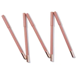 Custom Hot Sale Long Lasting Private Label Pink Tube Private Label 5 Colors Matte Lipliner Pencil Lip Liner Smooth