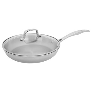 Round Aluminum Frying <b>Pan</b> With Ceramic Non-Stick Coating Stainless Steel Handle For Gas <b>And</b> Induction Cooker Hand Wash Only - Product Image 4