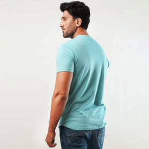 Custom casual <b>short</b> <b>sleeve</b> <b>henley</b> t-shirt plain cotton slim fit top direct wholesale supplier bulk manufacturing - Product Image 5