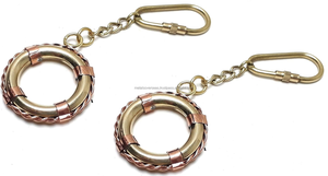 Brass Round Tube Keychain Unisex – Heavy Duty Metal <b>Key</b> Ring for Car, Bike & Home <b>Keys</b>, Stylish Durable <b>Key</b> <b>Holder</b> - Product Image 5