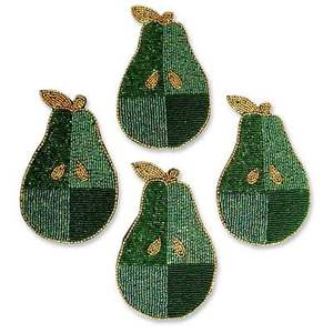 Sous-verres en perles de verre artisanales, idéaux pour protéger les tables en bois de l'humidité, de la chaleur et des traces de boissons. - Product Image 4