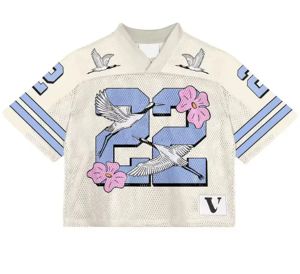 Camiseta de Fútbol Personalizada de Moda Urbana con Diseño de Impresión Digital, Logotipo, Malla, Corte Holgado, Transpirable, Antipilling, Estilo Americano - Product Image 6