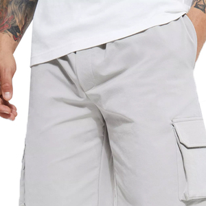 Wholesale Factory Casual Breathable Cargo <b>Shorts</b> <b>Green</b> Cotton/Polyester Elastic Waist for <b>Men</b> with Custom Cargo <b>Shorts</b> - Product Image 3