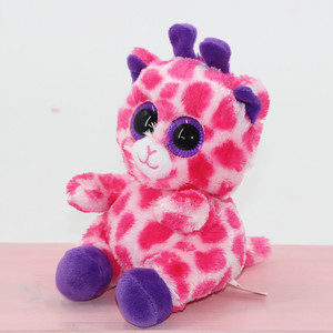 Peluche de Jirafa Rosa con Detalles Morados, Juguete de Peluche Suave para Niños de 2 a 4 Años, Unisex - Product Image 2