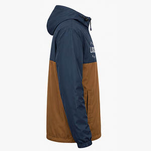 Windbreaker <b>Jacket</b> Solid Zipper Front Logo Printing Eco-Friendly Quick Dry Breathable Winter Casual 100% Custom <b>Men's</b> Hooded - Product Image 6