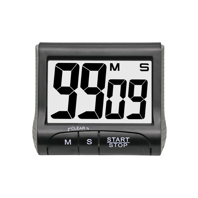 Stock Plastic Kitchen Cooking Timer with Magnetic/egg Alarm Digital Count up and Down Feature Common Appearance