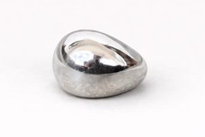 Solid Sterling Silver Dome <b>Ring</b> Minimalist High Polish Bubble Band Bold Statement Jewelry Handmade Modern <b>Chunky</b> <b>Ring</b> for Women - Product Image 4