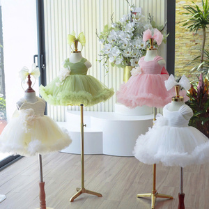 36 Nhung Nguyen 3D Floral Tulle Princess Dress for Girls, Puffy <b>Flower</b> Girl Dress for Wedding & Birthday - Product Image 6
