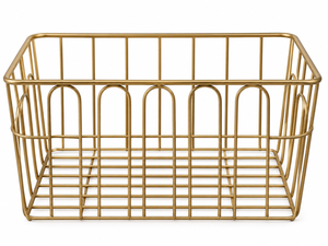 Attractive <b>Black</b> Stainless Steel Vintage Eco-Friendly Deluxe Quality Fruits <b>Basket</b> Handles Home Dining Table Top Carry <b>Basket</b> - Product Image 1