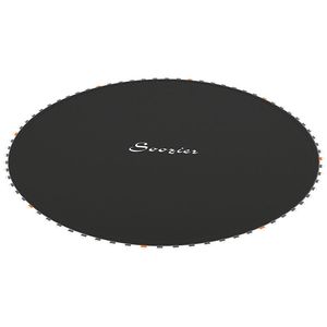 Tappeto di Ricambio per Trampolino Nero Compatibile con Ganci a V 12/14 e Molle 72/80 da 5,5 Pollici per Trampolini - Product Image 1