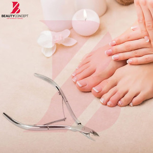 Stainless Steel Cuticle Nipper Full Jaw with Leather Case Wholesale Rate Cuticle Nail Nipper <b>For</b> Dead Skin <b>Removal</b> Hand Care - Product Image 5