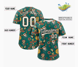 Light Blue-<b>White</b> Customizable Baseball Jersey for Men Women Personalized Sportswear Breathable Printed Features for Softball - Product Image 6