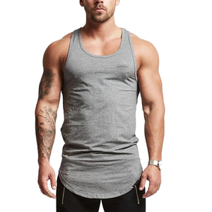 Débardeurs pour hommes en coton respirant et fibre de bambou, style streetwear, vêtements de sport, avec service OEM de personnalisation du logo disponible - Product Image 1