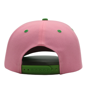 หมวกแก๊ปปักตัวอักษรสีเขียว AKA Pink Letters หมวกเบสบอลปรับขนาดได้ ผ้าฝ้าย แฟชั่นลำลอง สตรีทแวร์ - Product Image 5
