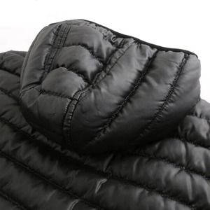 Mens Lightweight Winter Puffer Jacket Hooded Water Resistant Thermal Down <b>Coat</b> Wholesale - Product Image 4