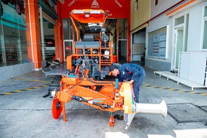 Tracteur à chenilles HOGICO HG80VN/TURBO 80HP, chenilles en caoutchouc, motoculteur agricole haute puissance pour la culture sur terres arides - Product Image 2