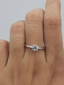 Gold 0.50 CT Lab Grown <b>Diamond</b> Work <b>Ring</b> for Women | Trendy IGI Certified Handmade <b>Diamond</b> <b>Ring</b> | Luxury Bridal Anniversary - Product Image 2