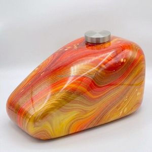 Urna Conmemorativa para Motociclistas de Aluminio Fundido Resistente a Químicos con Recubrimiento Transparente – Urna Limpia y Fácil de Limpiar para Exhibiciones de Alto Tráfico - Product Image 1