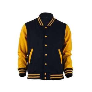 Custom Baseball Varsity Jacket Men's Cotton Letterman <b>Coat</b> Embroidered Team Uniform Snap Button Private Label Bulk Purchase - Product Image 1