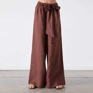 Pantalones Cargo de Cintura Media para Mujer, Cintura Elástica, Color Sólido, Corte Regular, Largo hasta el Tobillo, Estilo Casual de Invierno, Estilo Utilitario Ecológico - Product Image 1