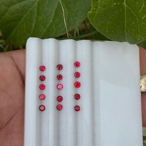 Espinela Roja Natural de la Mejor Calidad, Corte Brillante Redondo de 3mm, Color Rojo, Grado AAAA, Limpia, de Tanzania, Joyería Fina al por Mayor - Product Image 3