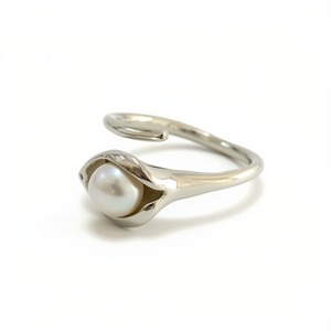 ปรับได้4.2กรัมไข่มุกแหวนลิลลี่หรูหราและมีสไตล์เครื่องประดับมุก - Product Image 2