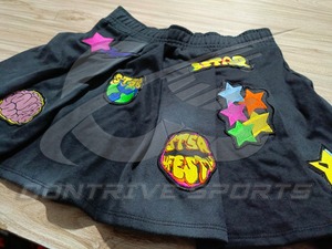Wholesale Mid <b>Waist</b> Casual Retro Pleated Streetwear Women's 100% Cotton Breathable Eco-Friendly Summer Fashion Shorts - Product Image 2