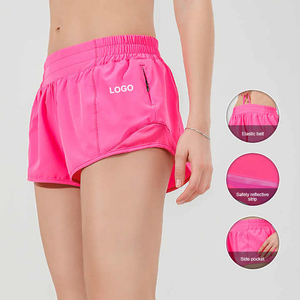 High Waist Solid Color Yoga <b>Shorts</b> <b>With</b> Ruffles Elastic Waist Womens Workout Activewear Breathable <b>Spandex</b> Polyester <b>Short</b> Lengt - Product Image 4
