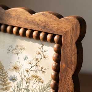 Creative <b>Rustic</b> Handmade Eco-Friendly Wooden Photo Frame Full Color Tabletop Decor with Customizable Design - Product Image 5