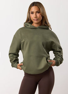 Custom Logo Winter Front High Quality Women Lightweight Casual <b>Workout</b> Sports Top Oversized Gym Sweatshirt Luxury <b>Hoodie</b> - Product Image 5