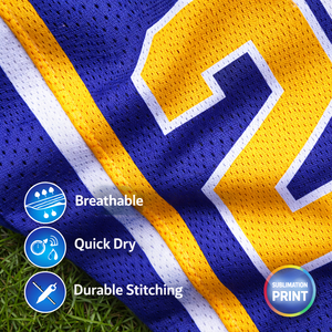 Maillot de basket-ball pour équipes et ligues, été, séchage rapide, respirant, tissu 100% polyester, impression numérique personnalisée, nom et numéro du joueur - Product Image 4