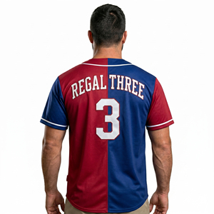 Men Full Button Baseball Jersey Men's Training Wear Baseball Jersey Mens Regal Three Down Button Baseball Jerseys Men - Product Image 2