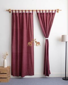 ชุดผ้าม่านผ้าฝ้ายพิมพ์ลายดอกไม้สไตล์วินเทจ  น้ำหนักเบาและโปร่งสบาย - Product Image 2