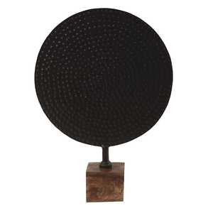 Jaffs Exports Escultura Geométrica Circular de Aluminio, Hecha a Mano, Artística, Ecológica, Duradera, Decoración de Mesa, Estilo Moderno - Product Image 1