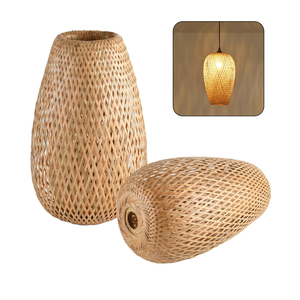 Eco-friendly Bamboo Hanging <b>Lampshade</b> Table <b>Lampshade</b> for Floor Lamp Pendant Light Bedroom Dining Room from Vietnam - Product Image 1