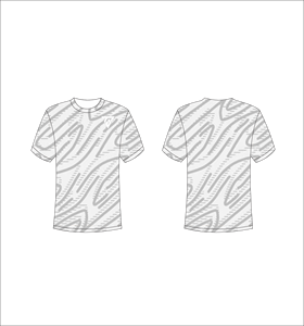 Camiseta de Manga Corta para Hombre con Estampado de Puntos, Cuello Redondo, Corte Regular, Informal, Transpirable, de Poliéster Tejido, con Logotipo Estampado en la Parte Delantera - Product Image 2