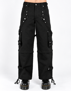 Pantalon de mode gothique personnalisé de haute qualité, unisexe, ample, style streetwear, respirant, taille ajustable, multi-poches - Product Image 1