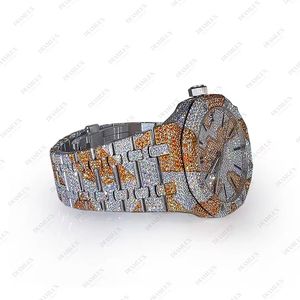 Reloj de Cuarzo Analógico de Lujo con Diamantes, Caja Irregular de Acero Inoxidable, Cierre Desplegable, 40 mm, Unisex - Product Image 2