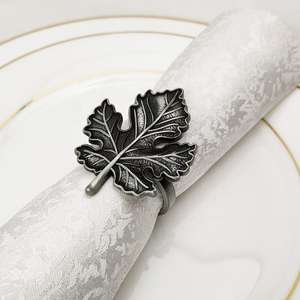 Anillos de Servilleta de Metal de Lujo para Decoración de Mesa de Comedor, Elegantes Porta Servilletas para el Hogar, Hotel y Bodas - Product Image 4