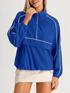 Sudadera con Cierre de Cremallera para Mujer, Protección Solar UPF 50+, Chaqueta Cortavientos Ligera para Correr, Senderismo y Actividades al Aire Libre, con Bolsillo - Product Image 3