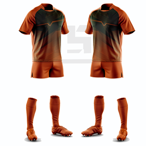 Ensemble d'uniformes de rugby personnalisés avec impression numérique, broderie 3D, coupe-vent, respirant, séchage rapide, maillot et short de sport athlétique - Product Image 6