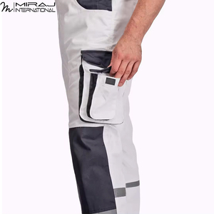 Pantalones de Trabajo de Seguridad Industriales Blancos de Alta Resistencia, Ajuste Cómodo, Calidad Premium, Duraderos, con Múltiples Bolsillos, Precio al por Mayor - Product Image 6