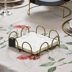 Porte-serviettes en fer couleur or rose en forme de V, grande base stable, organisateur de serviettes, pour restaurant, hôtel, cuisine, fournisseur en gros - Product Image 5