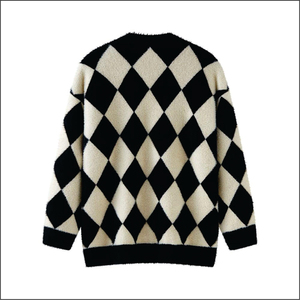 Tiki Taka Sports Unisex Solid <b>Cardigan</b> Sweaters V-neck Wool/Nylon Coarse Wool Button Anti-Wrinkle Winter Heavyweight Thermal - Product Image 6