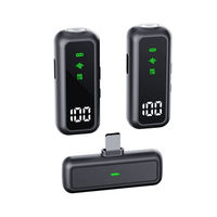 Microphone sans fil dynamique Lavalier portable omnidirectionnel avec réduction de bruit et connecteur Type C pour téléphones mobiles