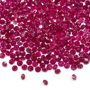 Rubí AAA de 2 mm, Corte Diamante Redondo, Rubí Rojo Intenso, Piedras Preciosas Sueltas, Precio al por Mayor, Lote de Piedras Preciosas para Joyería - Product Image 2