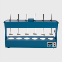 Flocculator Jar Test Apparatus Instrument Set-Stainless Steel 6-Paddle Large 16 X 2 Alphanumeric Display Programmable 20-200 RPM